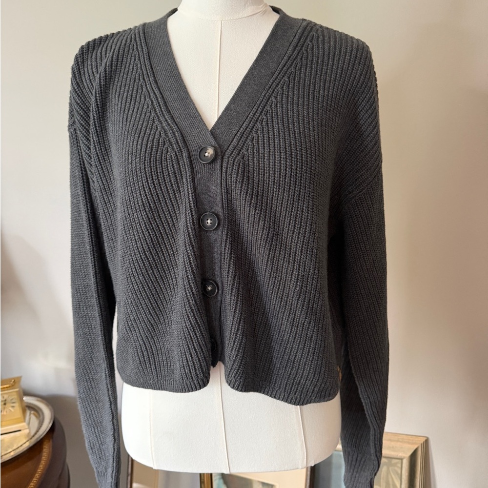 Tentree Organic Cotton Ribbed Cardigan M